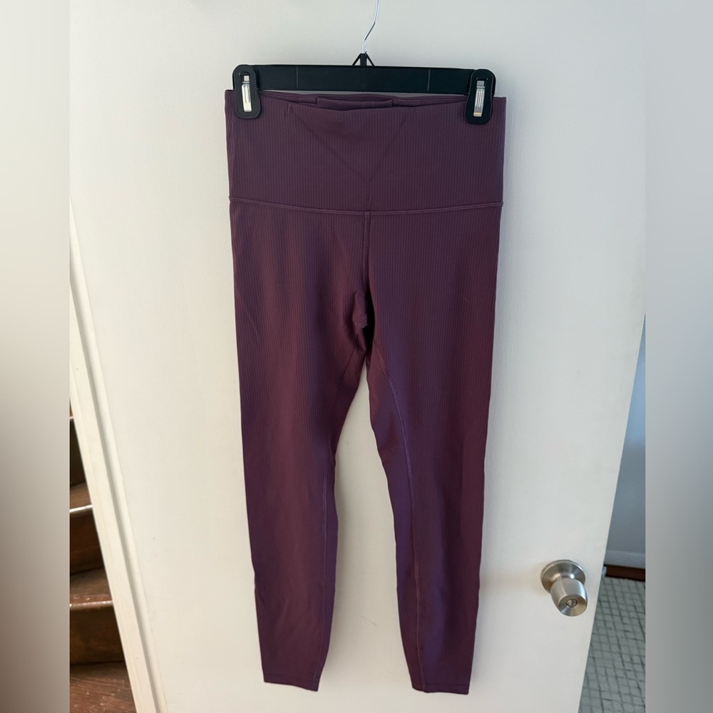Lululemon Wunder Train Ribbed High-Rise Tights Size 6